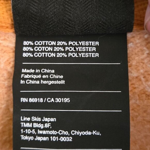 Line Apparel Ski And Destroy 2023 Burnt Orange Oversized Unisex Hoodie Size M - Picture 6 of 6